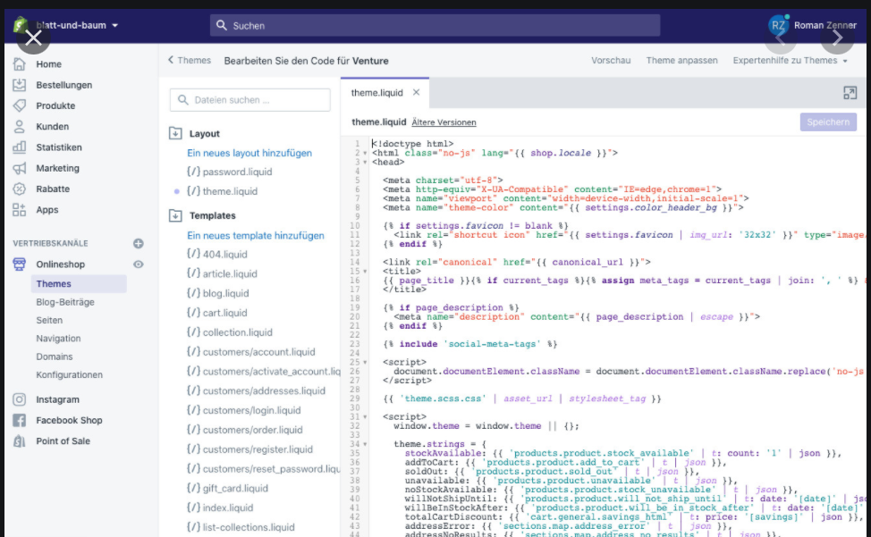 Shopify/theme.liquid