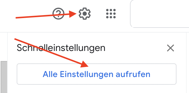 Einstellungen - Alle Einstellungen aufrufen